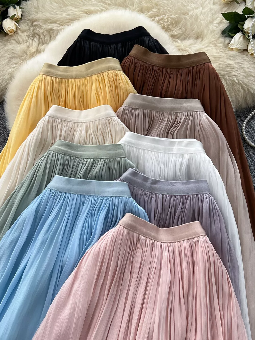 High Waist Maxi Skirt, image 25