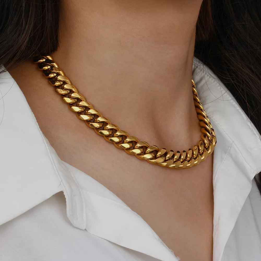 18K Gold-Plated Chain Necklace, image 5