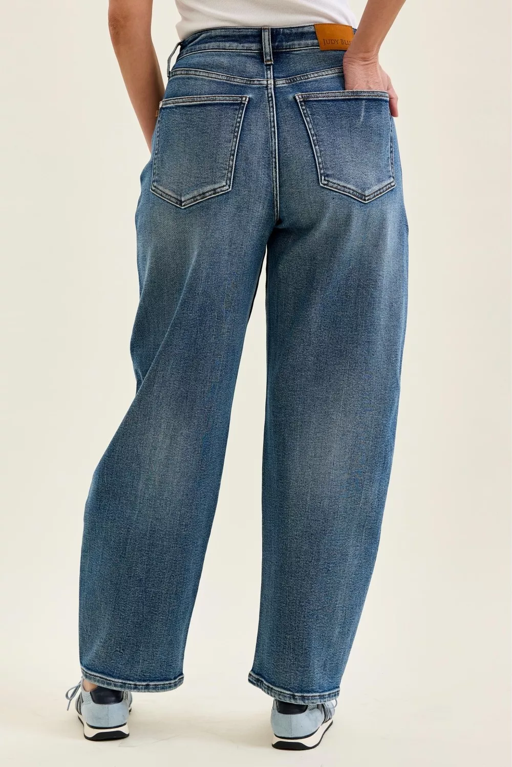 High Waist R.m. "Marlow" Arc Dk Time Weathered Indigo Jeans, image 4