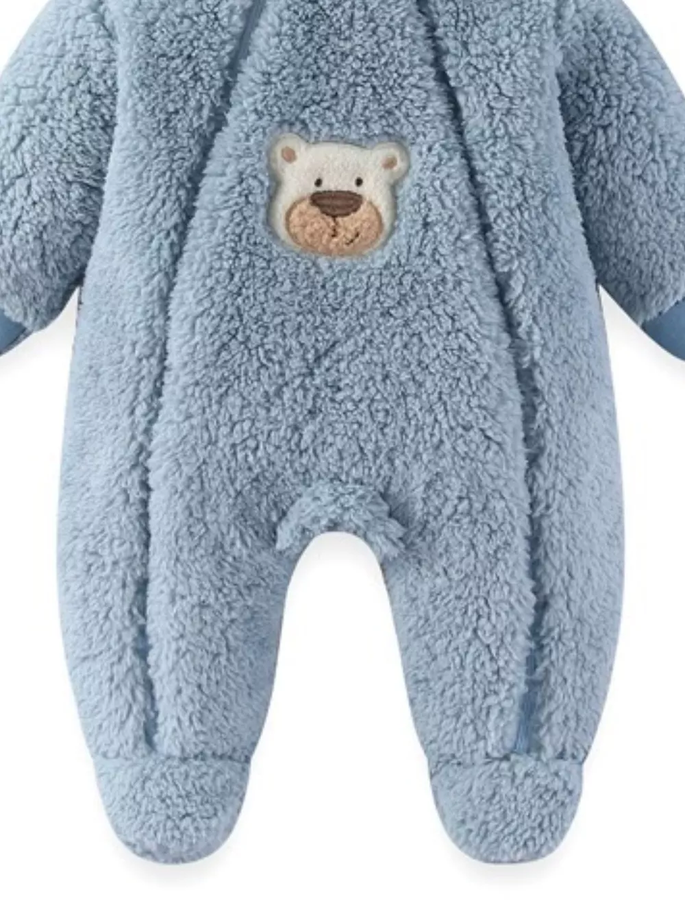 Cute Bunny Hooded Fleece One-Piece, image 6