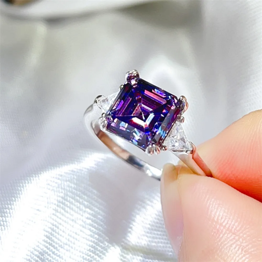 3 Carat Moissanite 925 Sterling Silver Ring, image 3