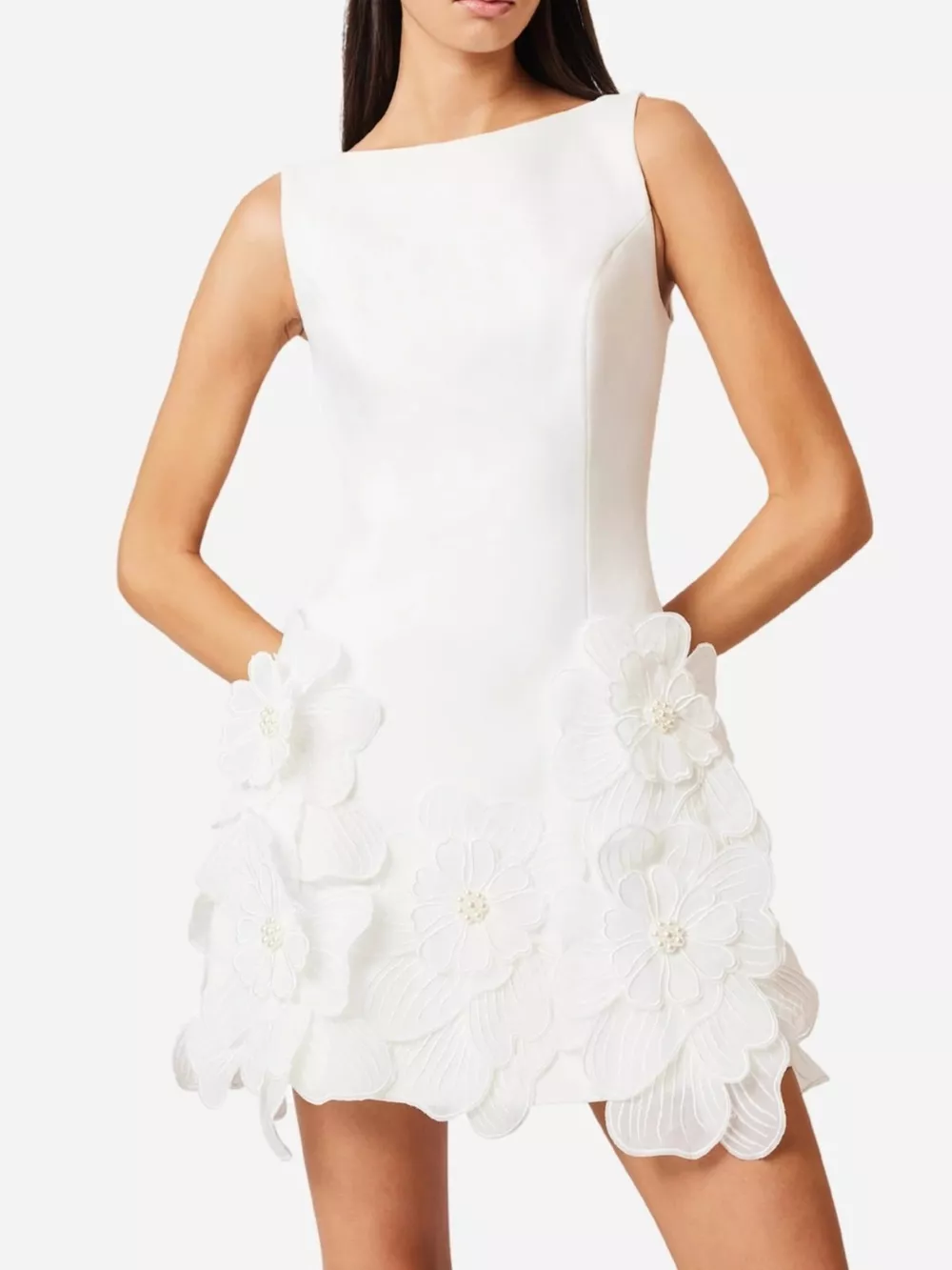 Flower Round Neck Sleeveless Dress, image 7