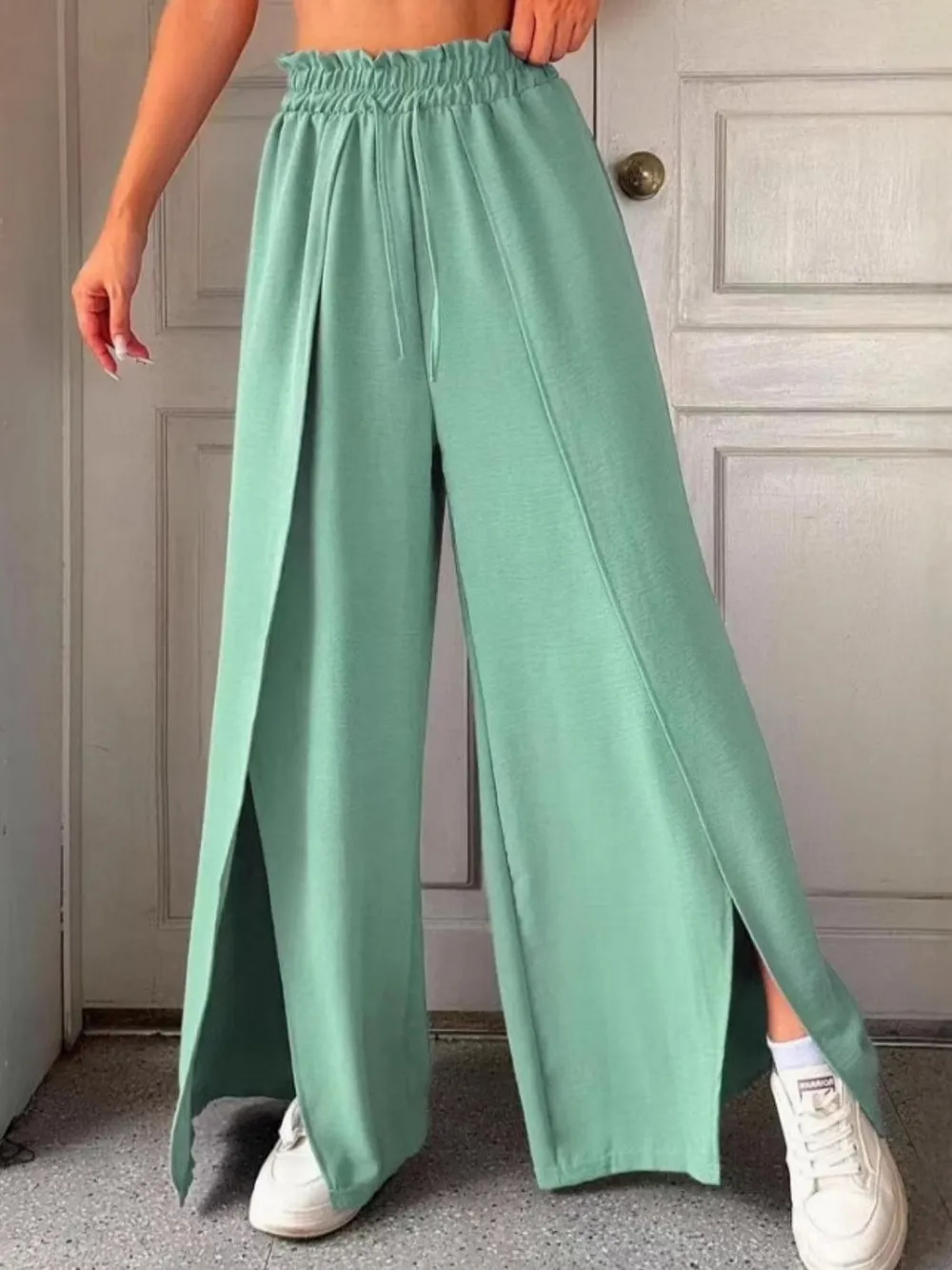 Slit Wide Leg Pants, image 2