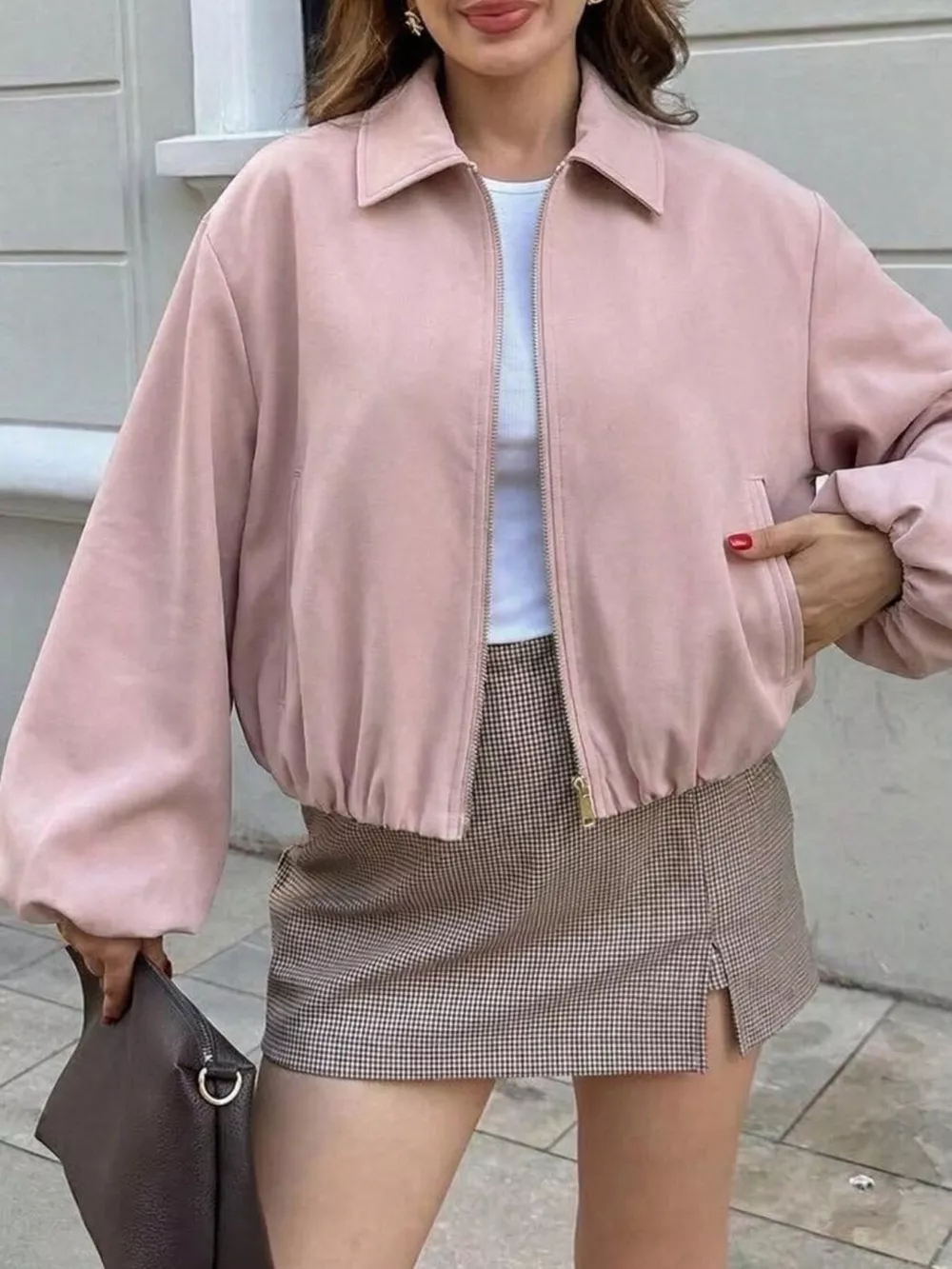 Zip Up Cropped Jacket, image 13