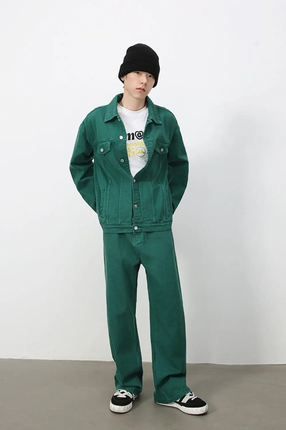 Men's Baggy Jeans with Pockets, image 4