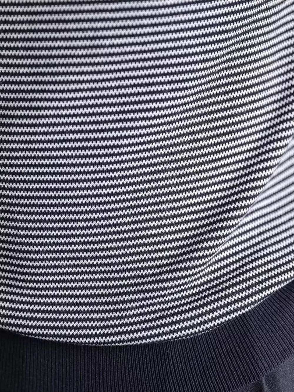 Men's Full Size Classic Striped Contrast Trim T-Shirt Plus Size, image 7