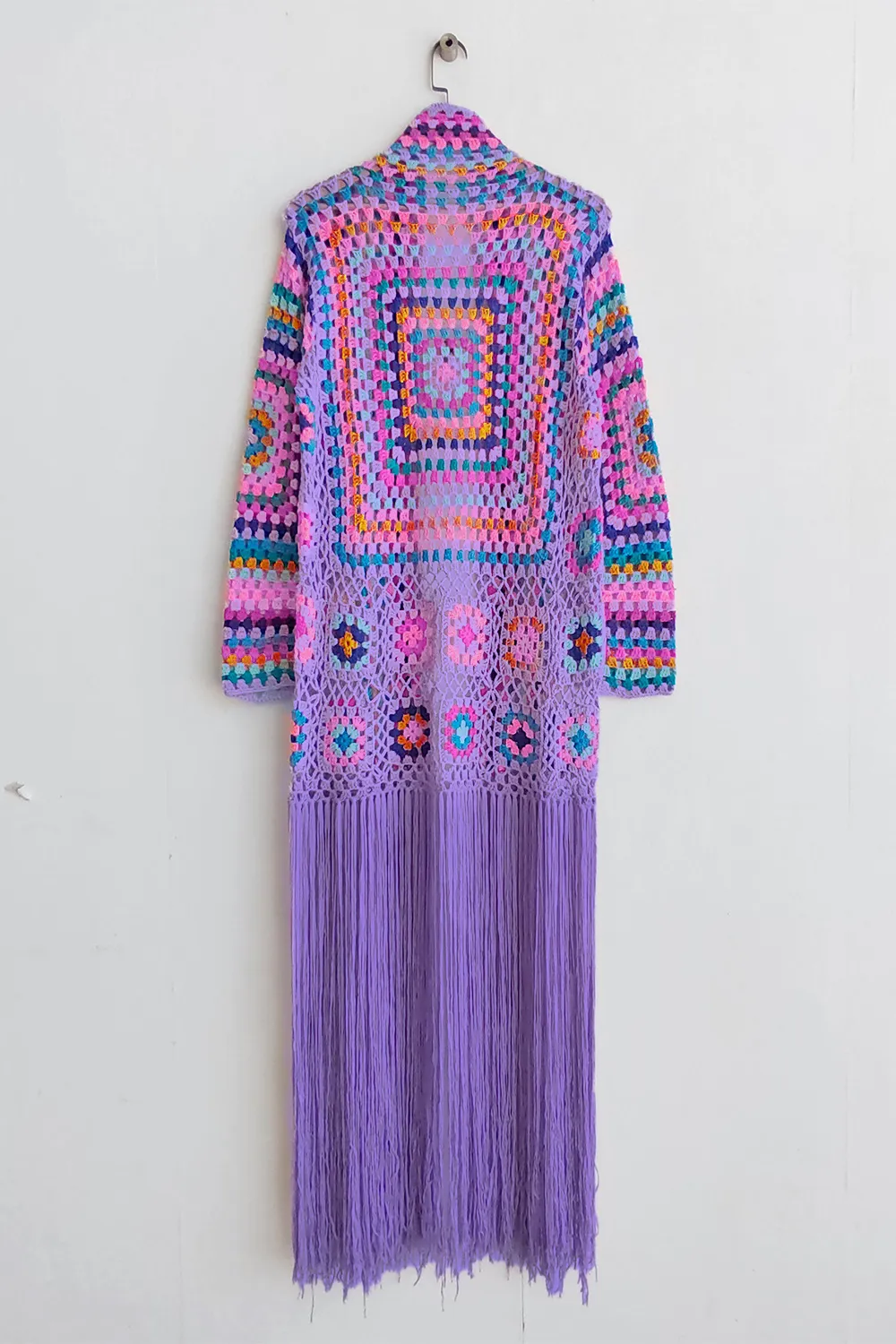 Fringe Tied Long Sleeve Cardigan, image 5