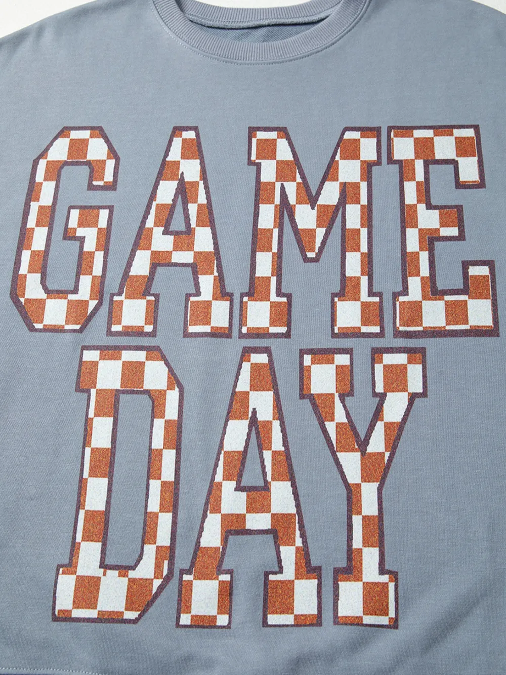 Game Day Checkered Oversized Sweatshirt, image 5