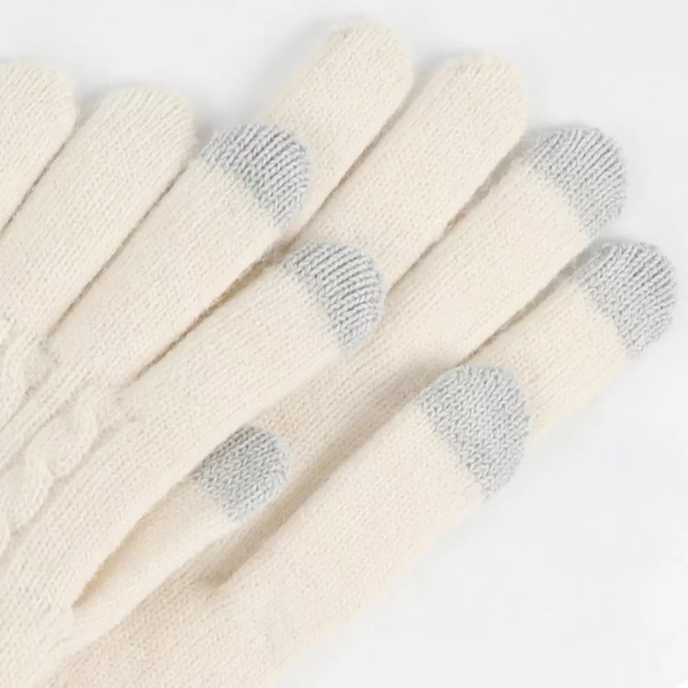 Cable Knit Touchscreen Gloves, image 6