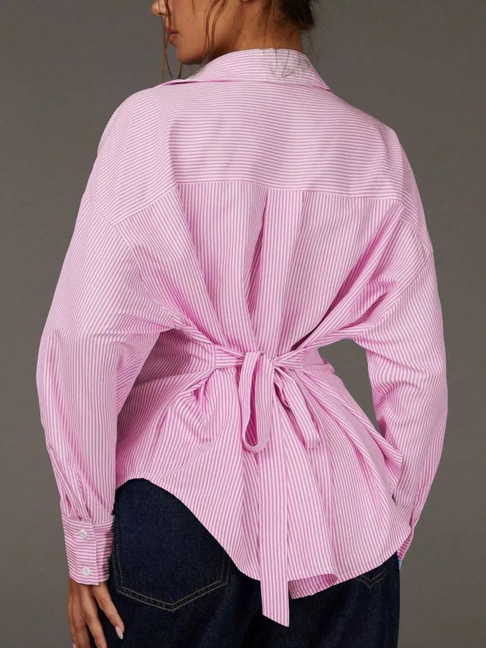 Casual Striped Button-Down Shirt, image 10