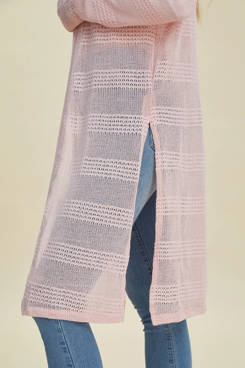 Full Size Open Front Longline Cardigan, image 20