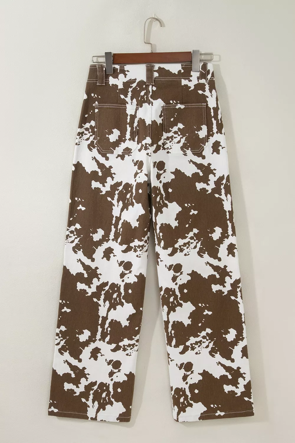 Abstract Pattern Regular Fit Full-Length Western Style Jeans, image 9