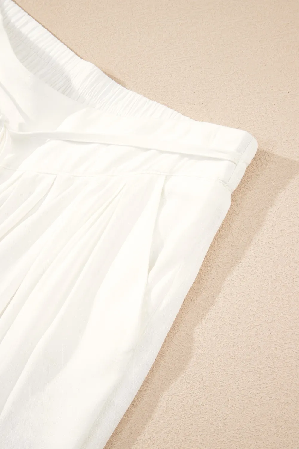 Flowy Wide Leg Pants with Drawstring Waist, image 6