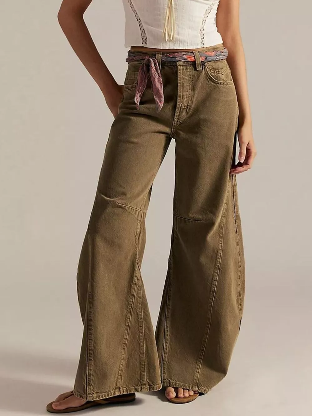 Washed Wide Leg Jeans, image 5