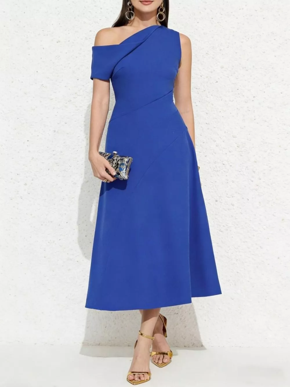 One-Shoulder Midi Dress, image 5