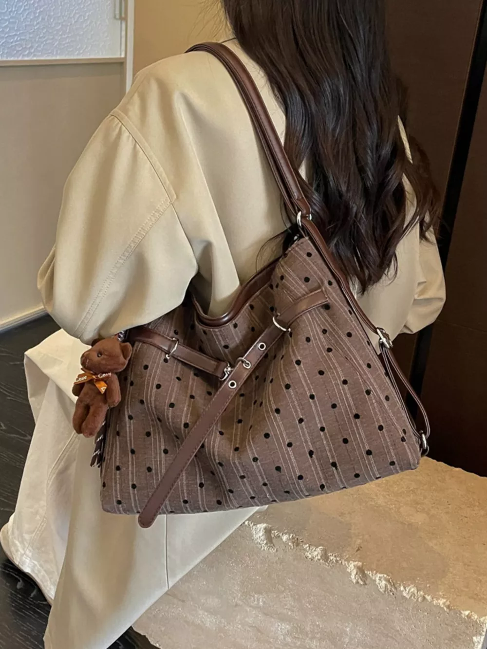 Polka Dot Shoulder Bag