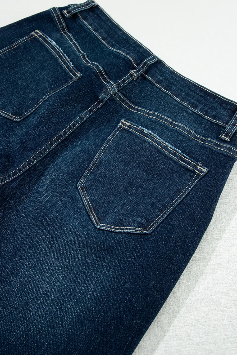 Distressed Wide Leg Jeans with Pockets, image 3