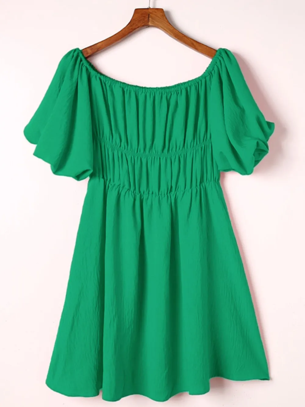 Off-Shoulder Puff Sleeve Mini Dress, image 10
