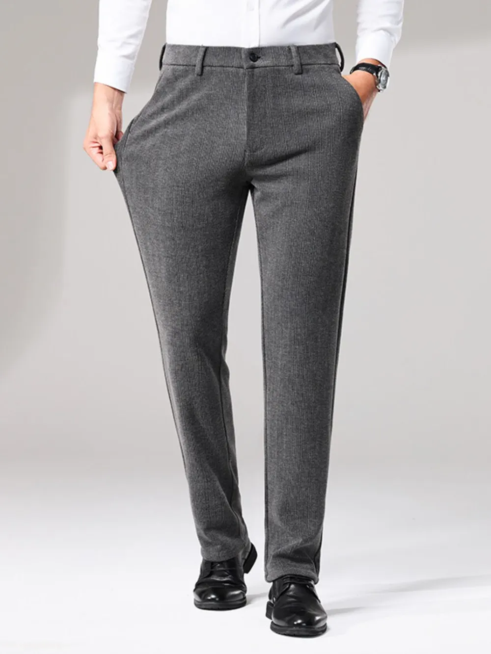 Men's Basic style Slim Fit Pants, image 5