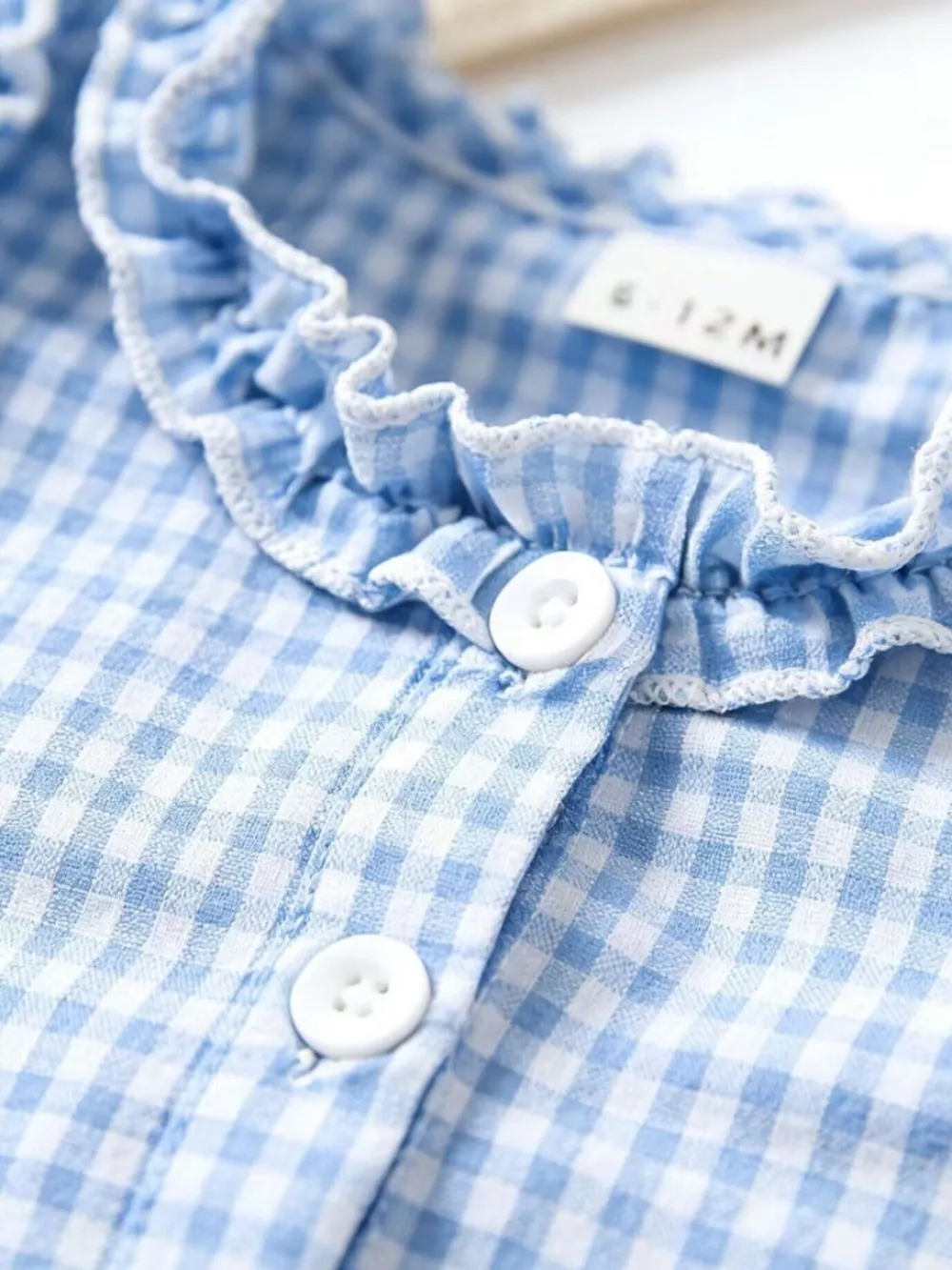 Children's Ruffled Gingham Sleeveless Dress, image 3