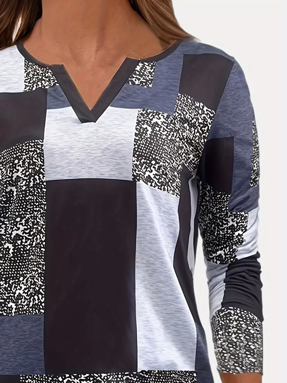 Notched Long Sleeve T-Shirt, image 6