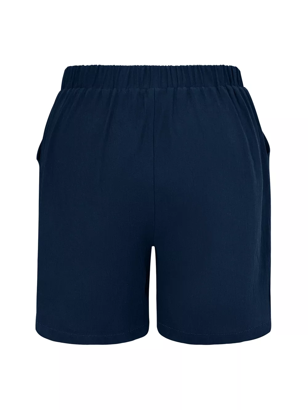Plus Size Elastic Waist Casual Shorts, image 7