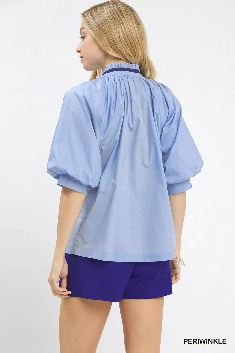 Embroidered Floral V-Neck Blouse, image 2