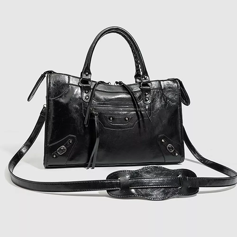 PU Leather Handbag with Top Handle, image 3
