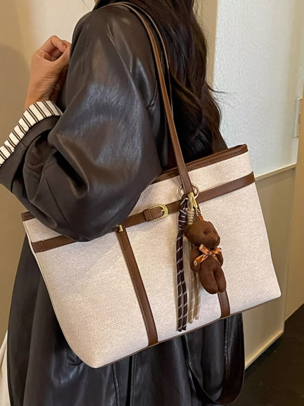 Decorative Buckle Tote Bag, image 8