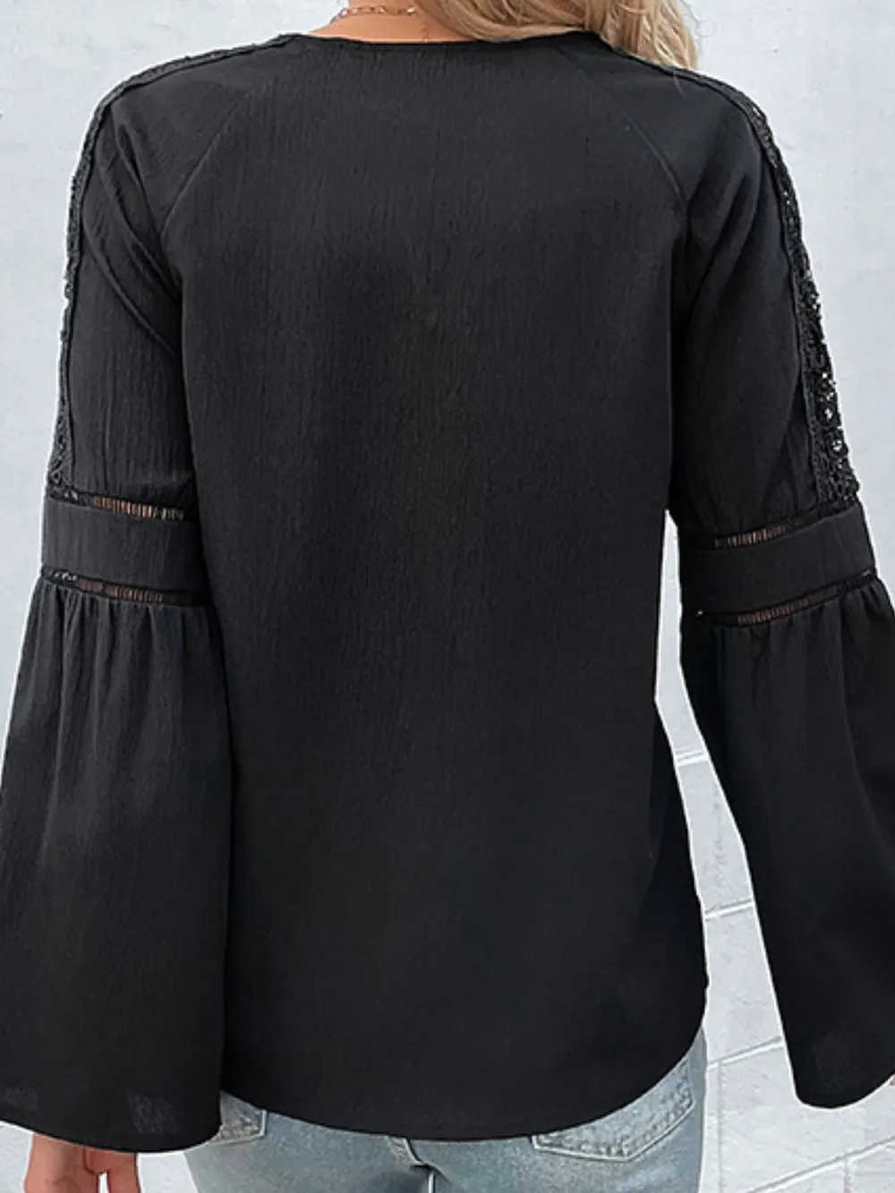 Tie Neck Long Sleeve Blouse, image 6