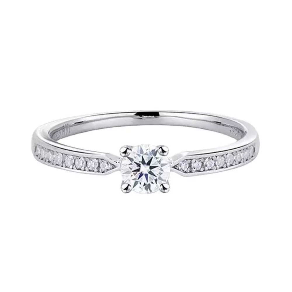 925 Sterling Silver Moissanite Ring, image 5