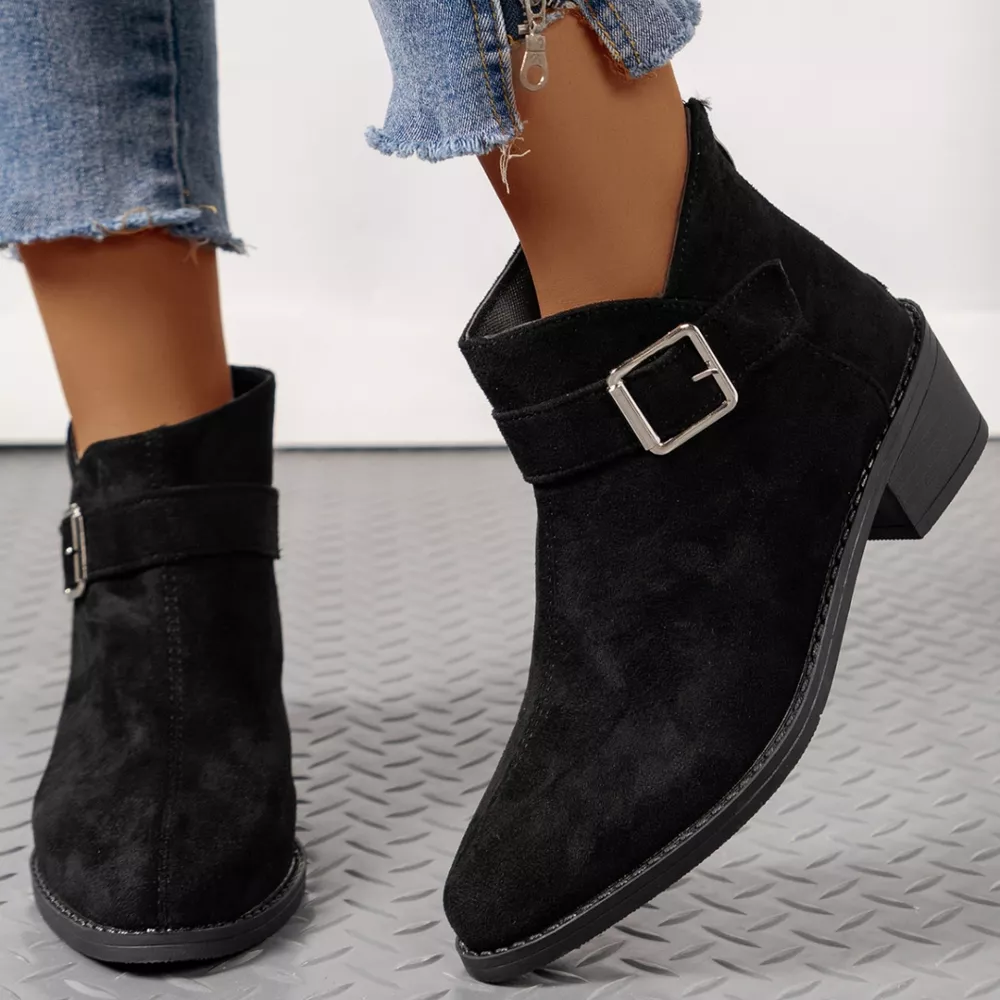 Point Toe Block Heels Boots, image 4
