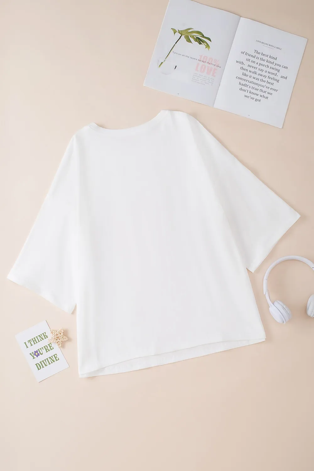 Color Block Star Patched Oversized T-Shirt, image 11