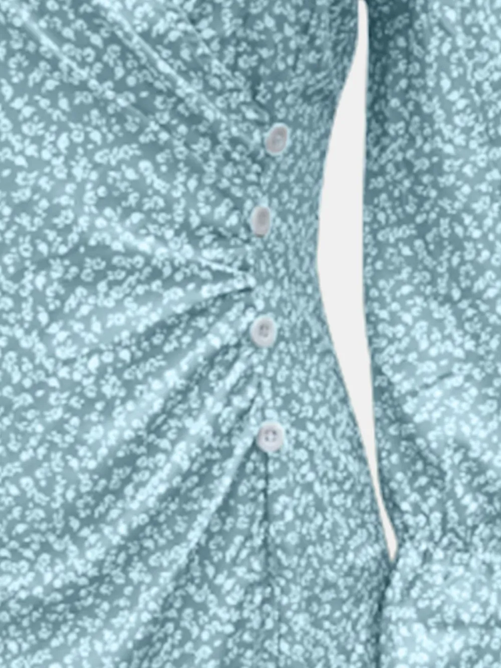 Full Size Printed Surplice Long Sleeve Midi Dress, image 4