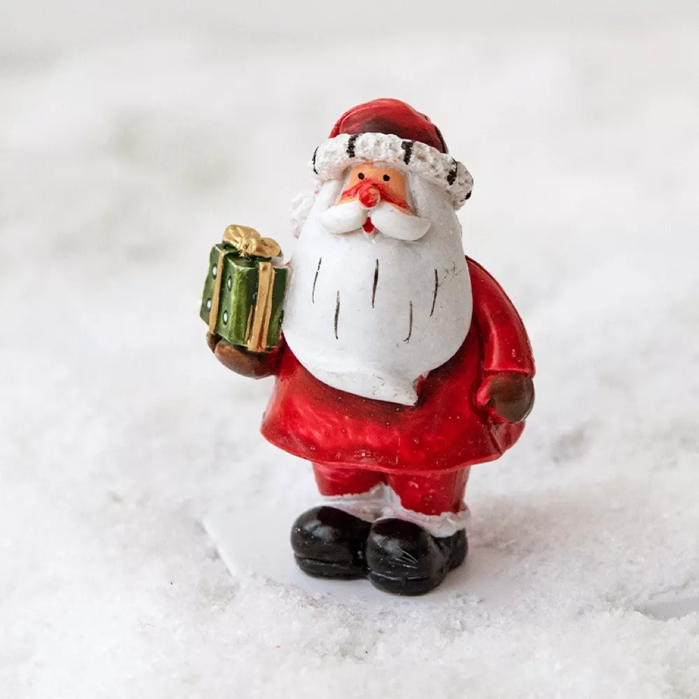 Christmas Santa Claus Miniature Figurine Ornament, image 2