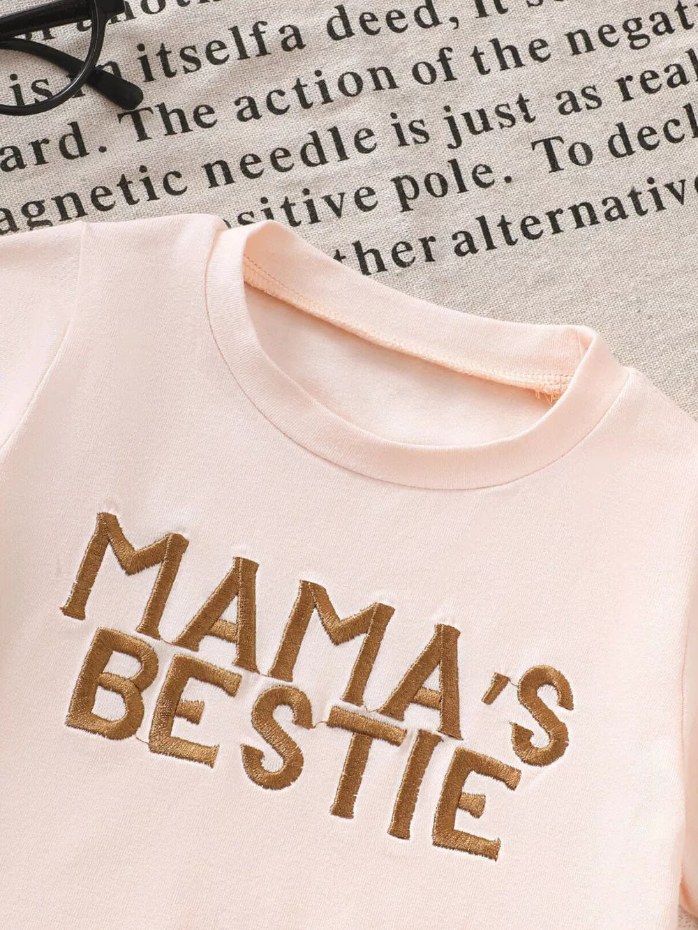 Children's Mama's Bestie Tee and Shorts Set, image 3