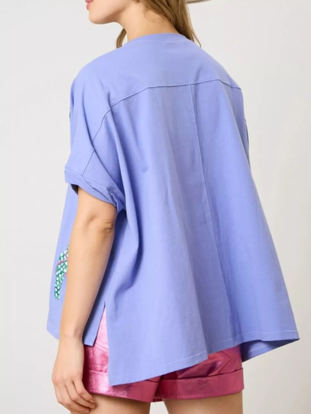 Flip-Flop Print Round Neck Casual T-Shirt, image 6