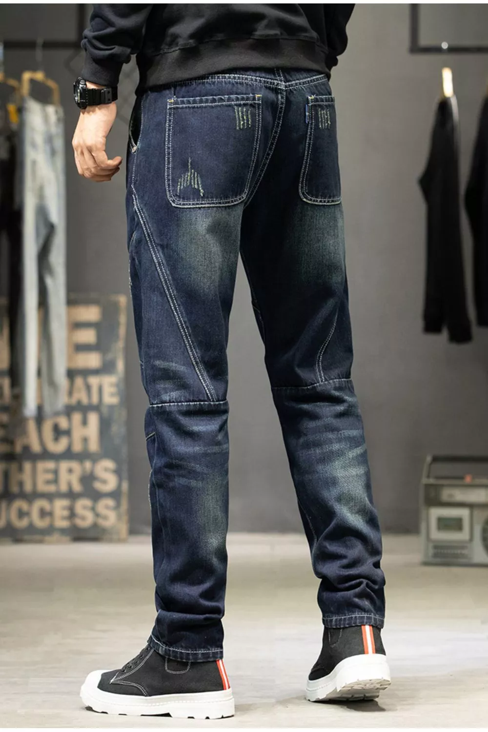 Men's Slim Fit Straight Leg Jeans, image 3