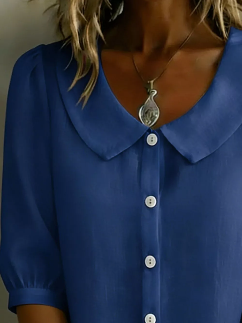 Peter Pan Collar Puff Sleeve Shirt, image 18