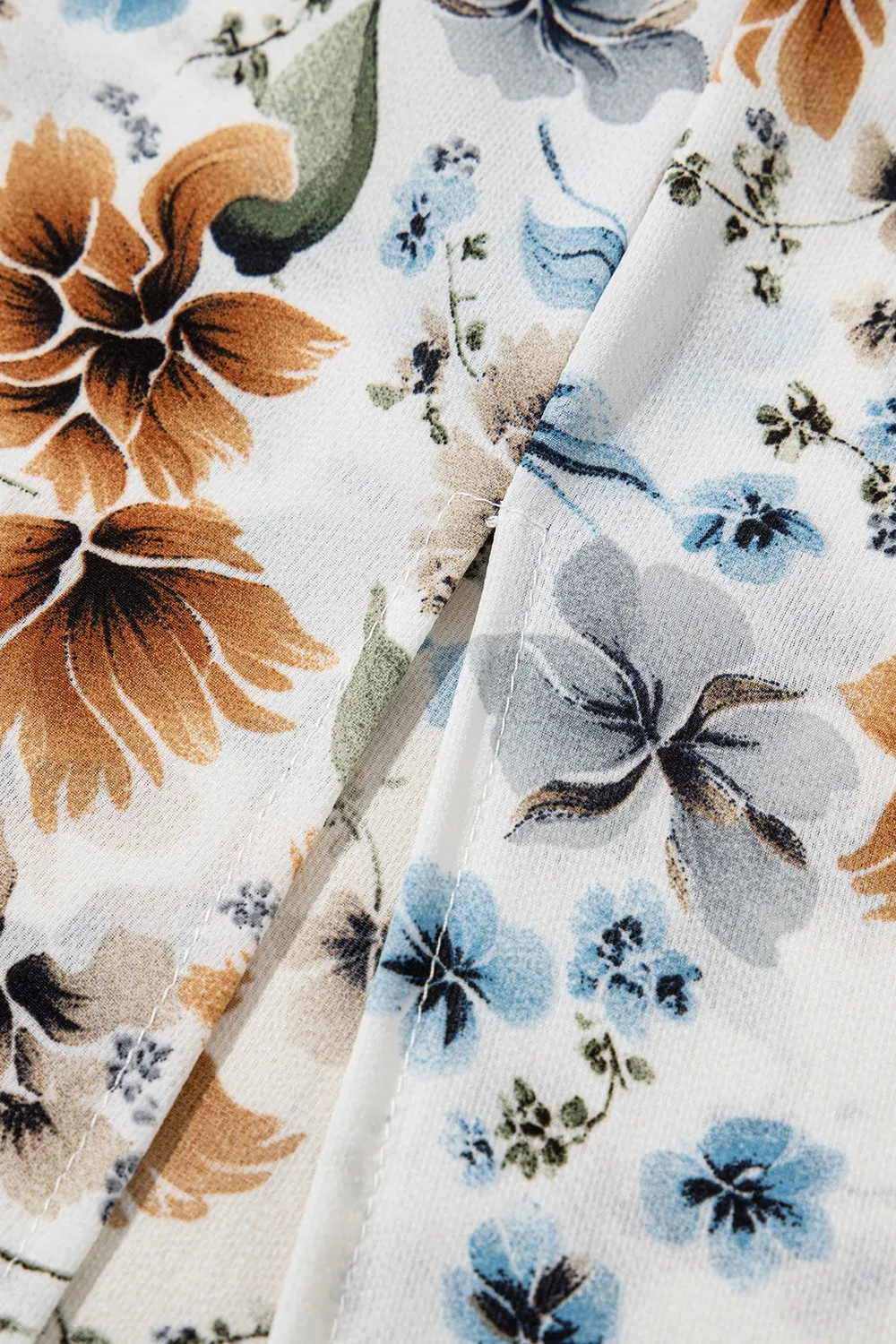 Floral Print Flounce Sleeve Midi Dress, image 17