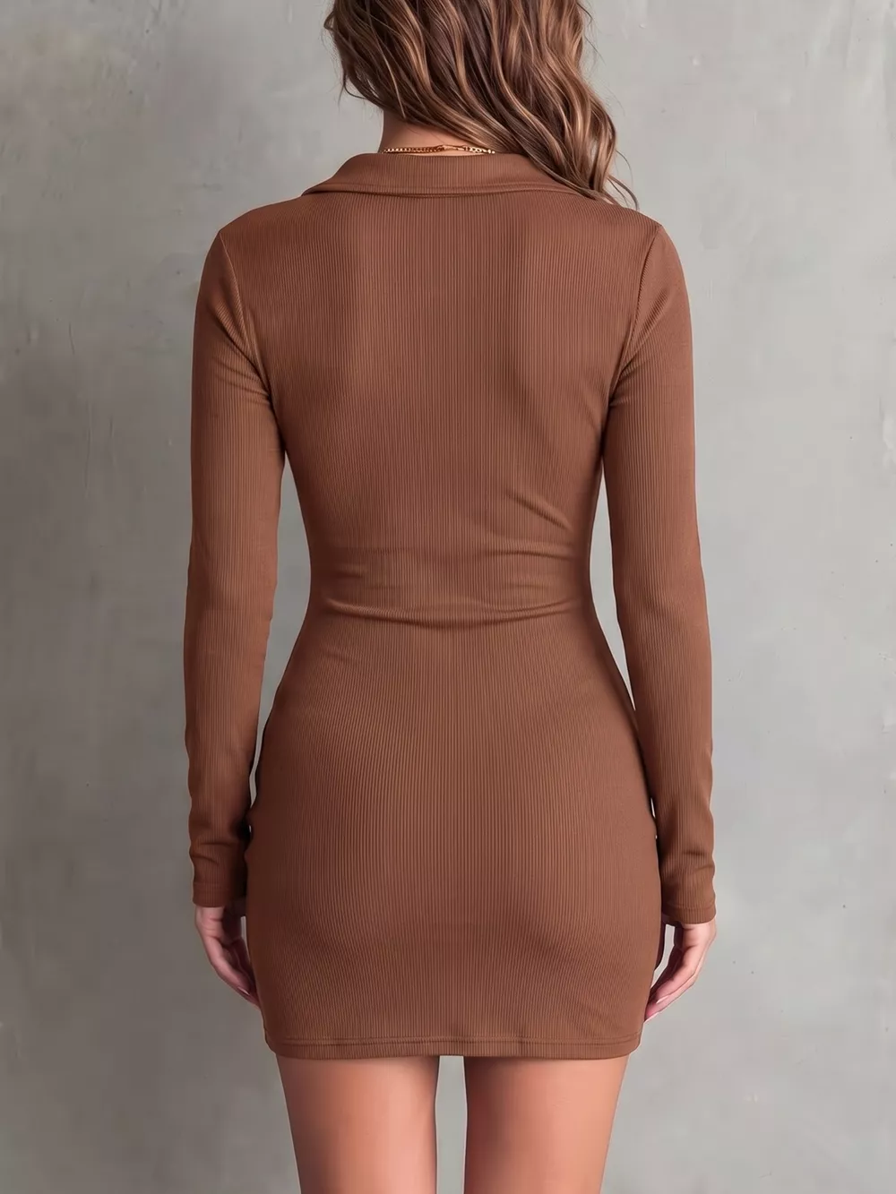 Button-Down Bodycon Mini Dress, image 14