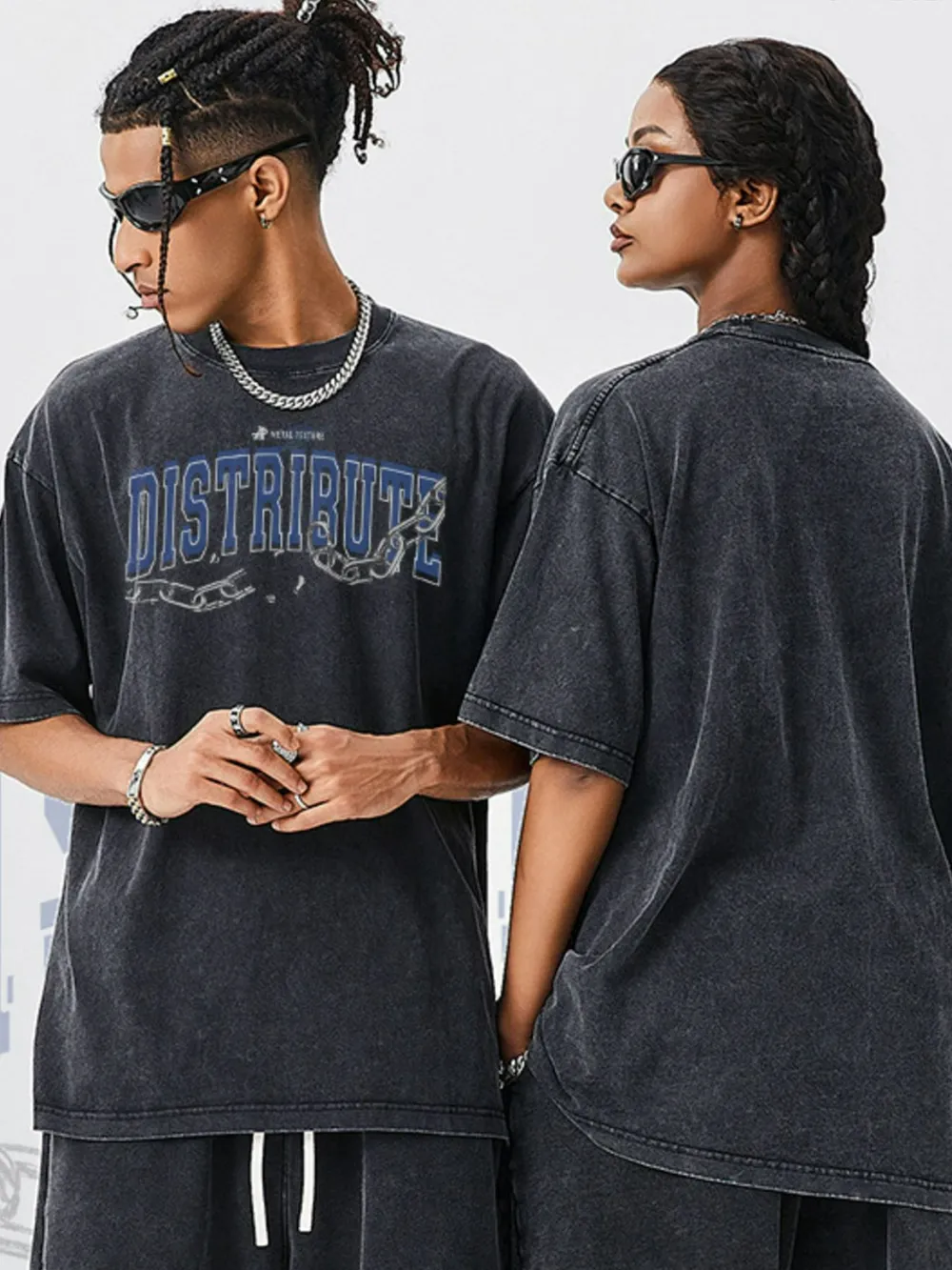 Men's Letter Graphic Round Neck Short Sleeve T-Shirt, image 5