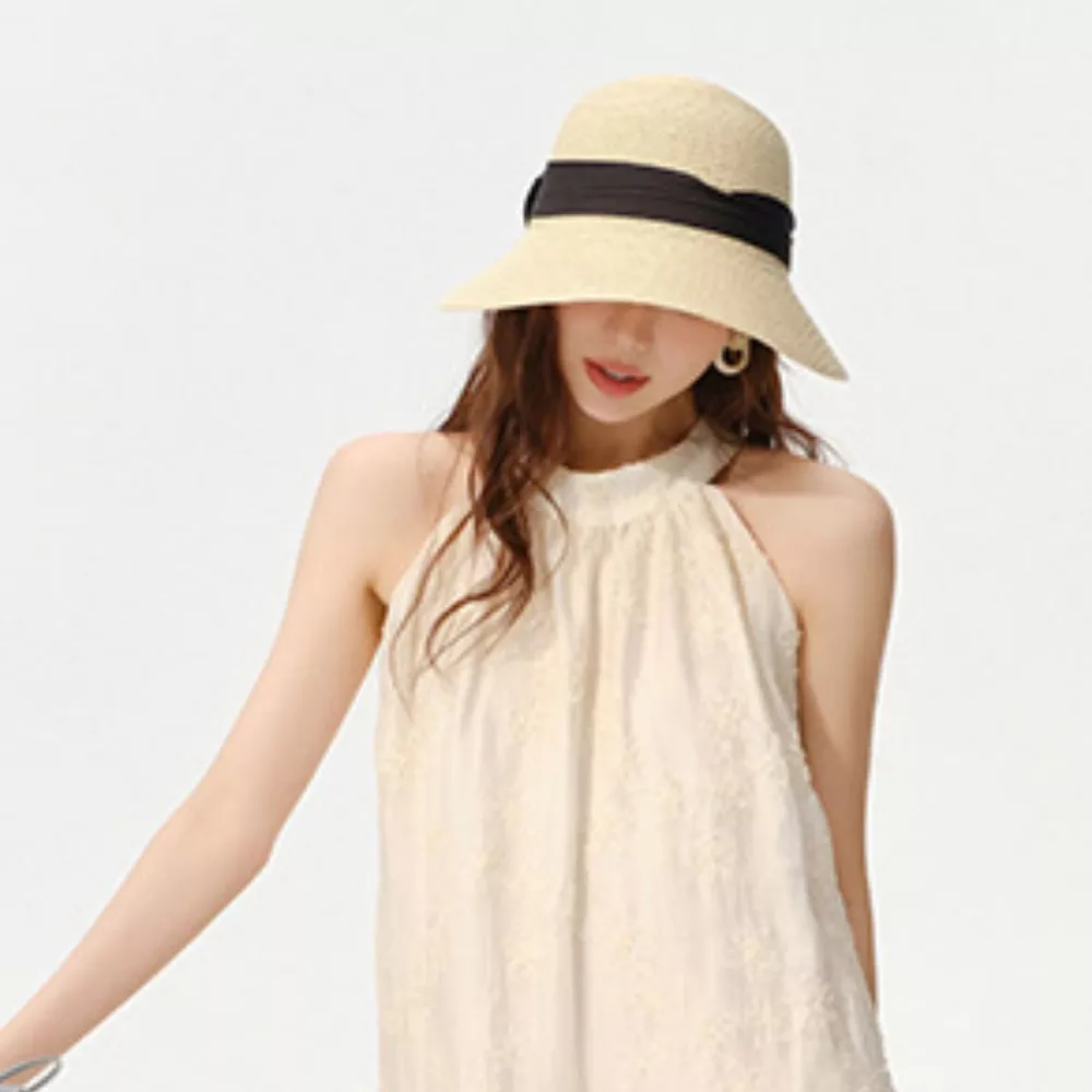 Wide Brim Straw Sun Hat, image 5