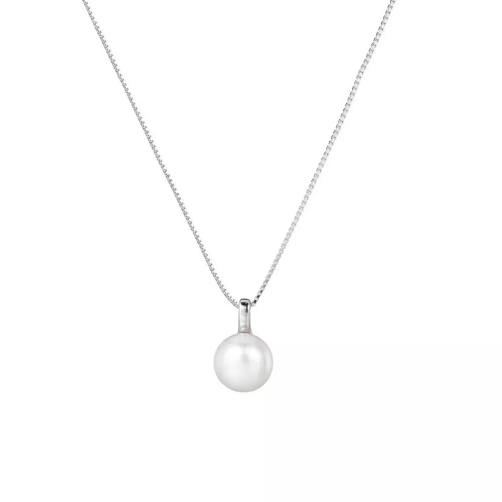 925 Sterling Silver Pearl Necklace, image 3