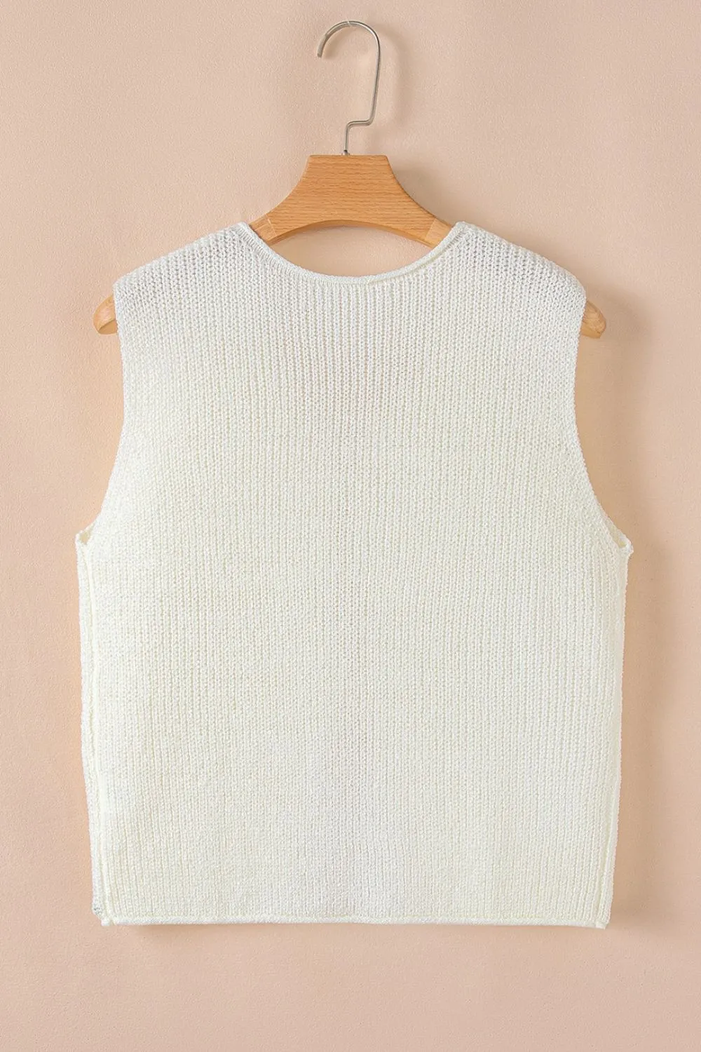 Double Tie V Neck Sweater Vest, image 13