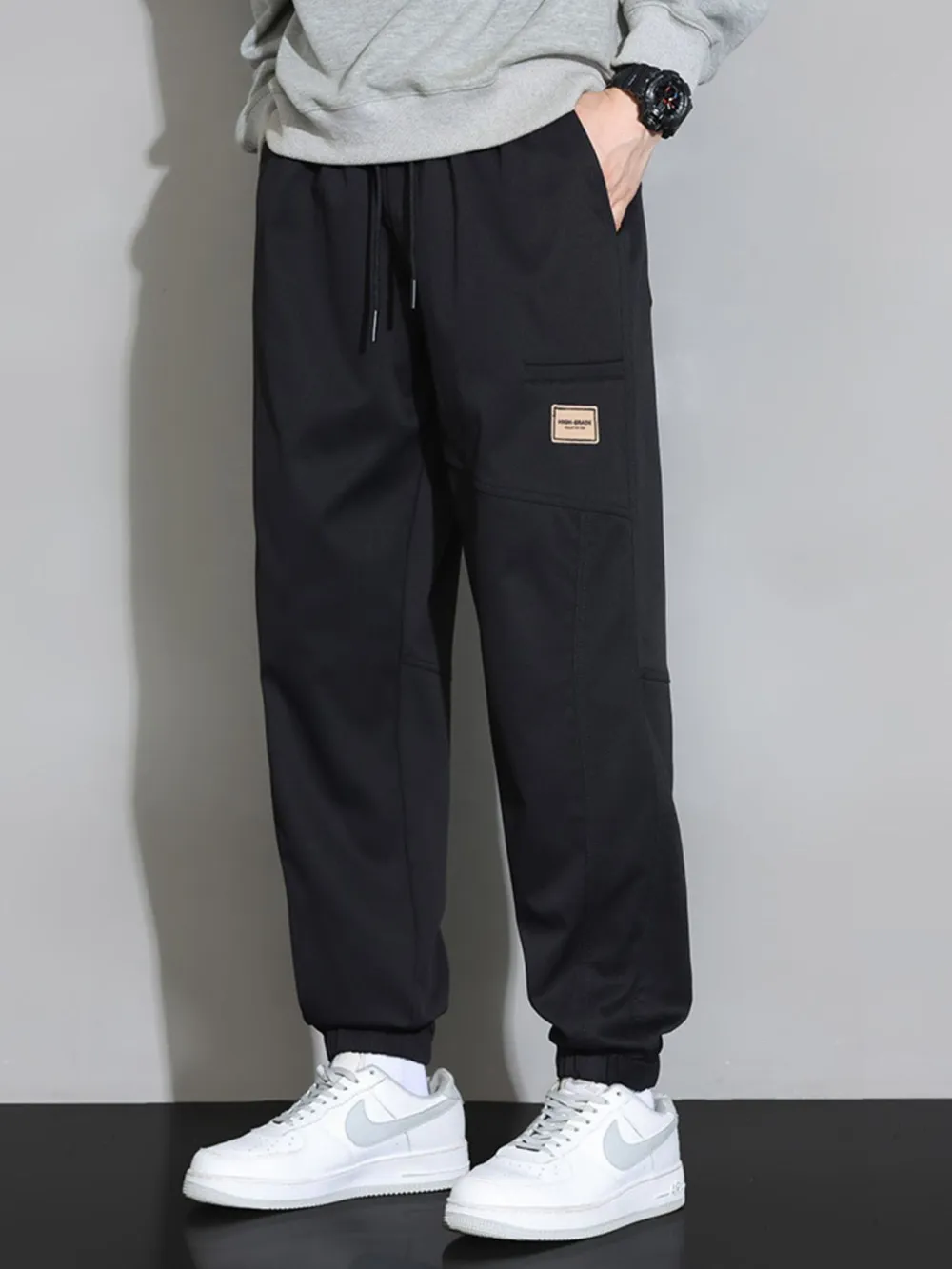Men's Plus Size Drawstring Loose Fit Pants