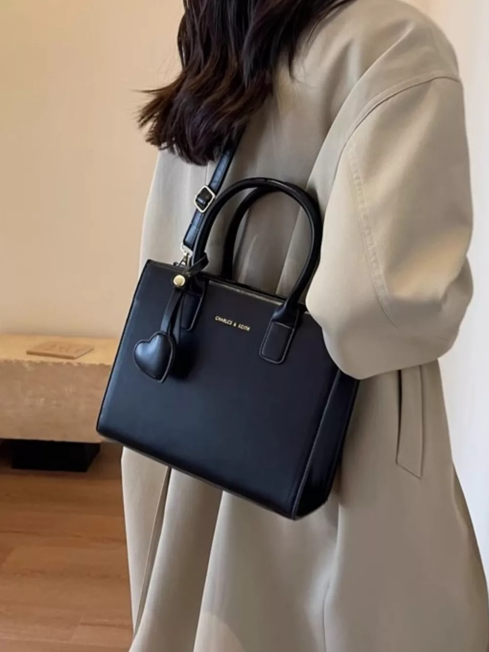 Top Handle Leather Crossbody Bag, image 8