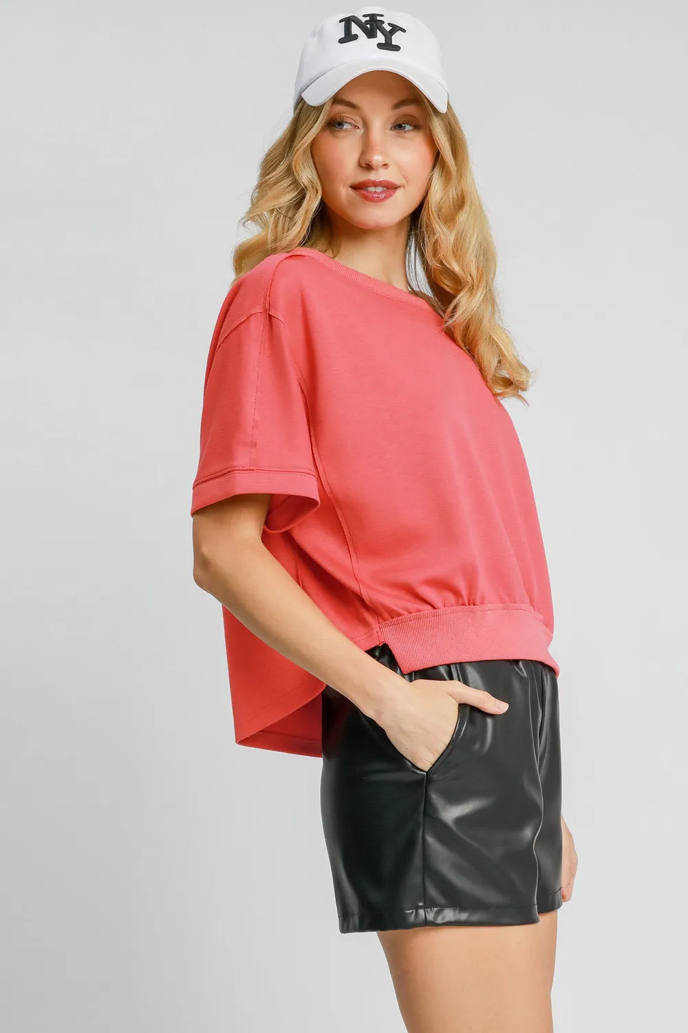 Full Size Lightweight Cropped Sweatshirt Plus Size