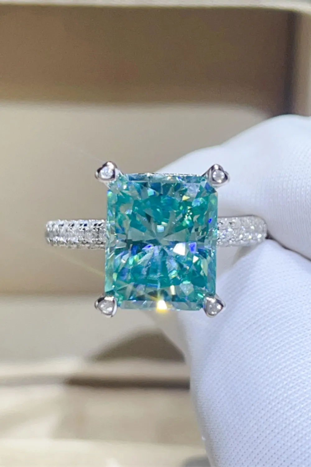 5 Carat Moissanite 925 Sterling Silver Ring, image 5
