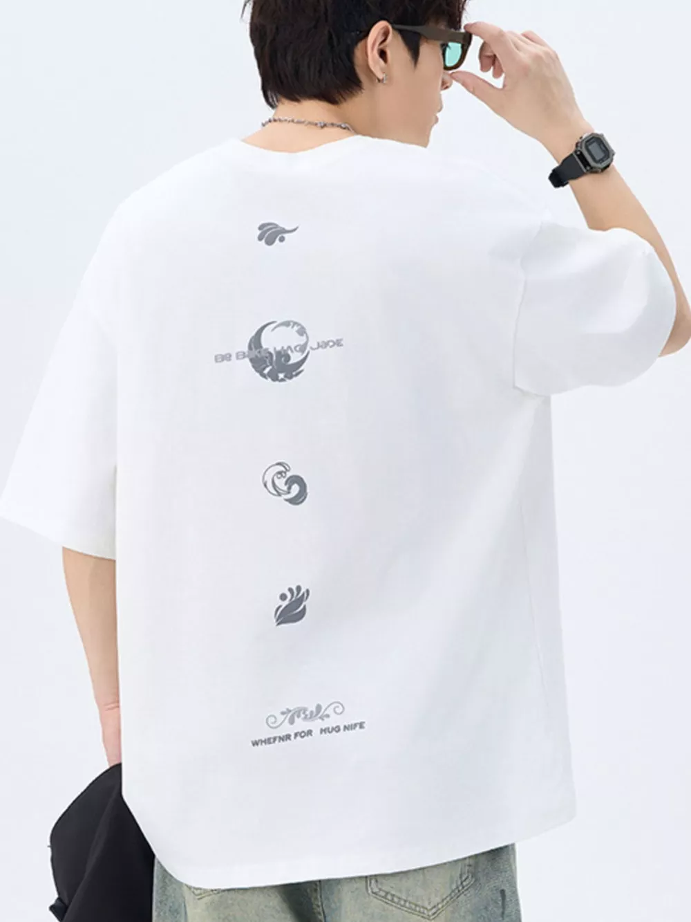 Men's Plus Size Round Neck Short Sleeve T-Shirt, image 10